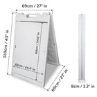 A Frame Sandwich Board White