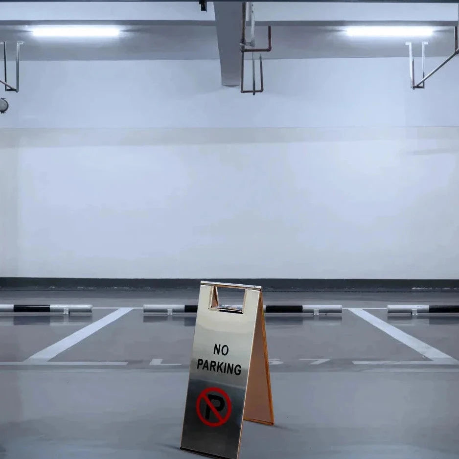 Double sided no parking sign
