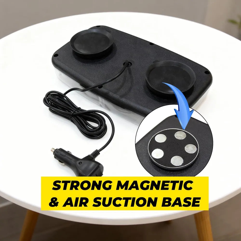 Black electronic device with strong magnetic and air suction