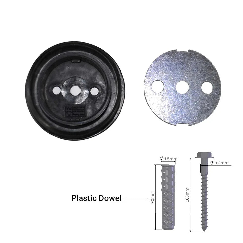 Rust Resistant Anti Parking Bollard Black