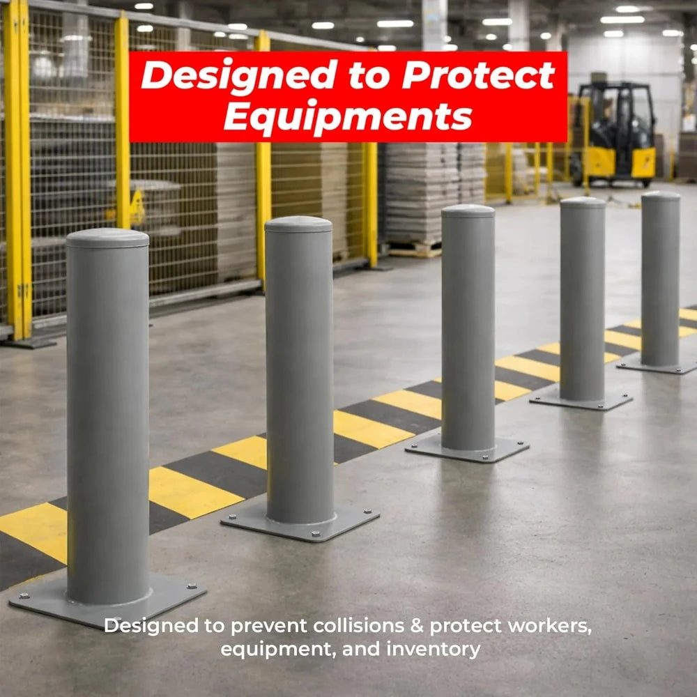 multiple uses of safety bollards 
