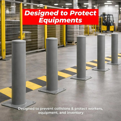 multiple uses of safety bollards 
