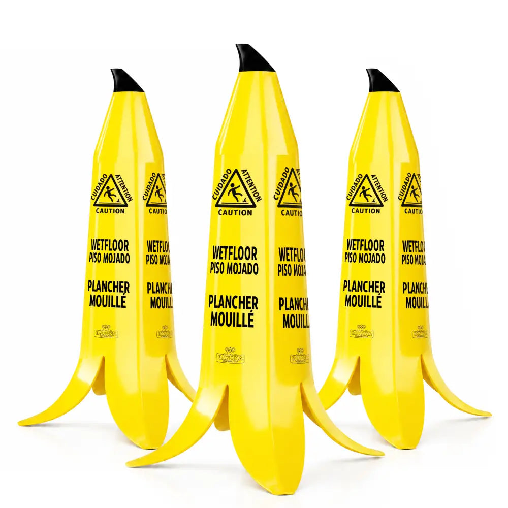 Banana Wet Floor Cone 3pcs