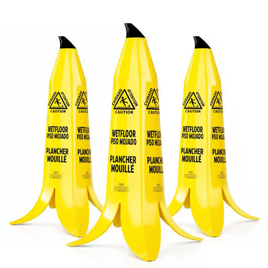 Banana Wet Floor Cone 3pcs