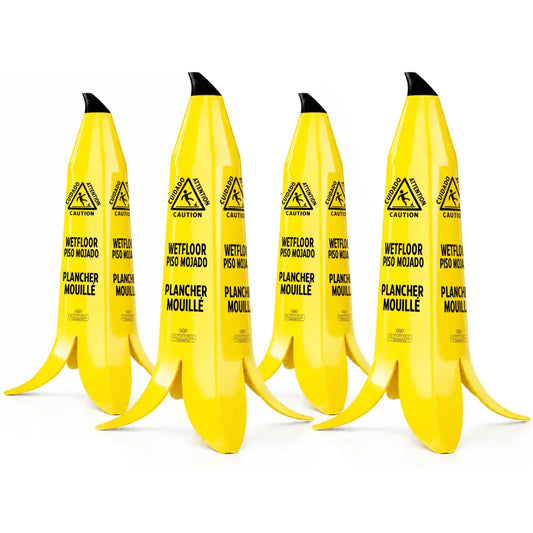 Banana Wet Floor Cone 4pcs