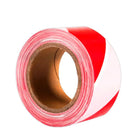Red and white custom barricade tape