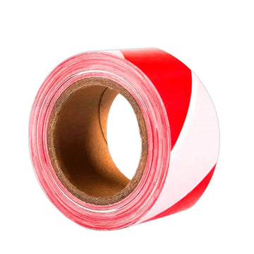 Ruban de délimitation rouge et blanc