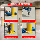 Easy To Install Barrier Post Yellow