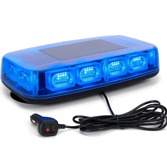Blue emergency light bar