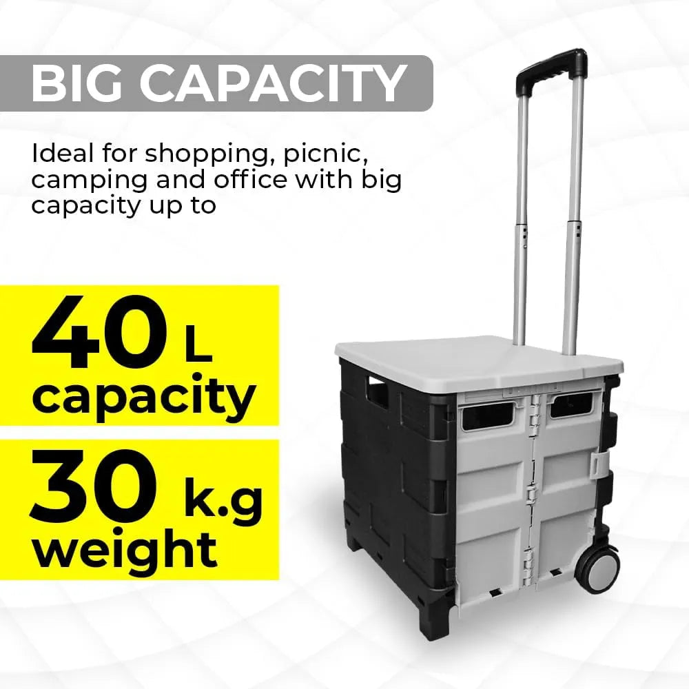 Big Capacity Foldable Plastic Cart