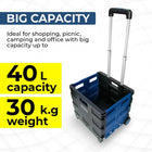 High Capacity 40L Shopping Trolley 