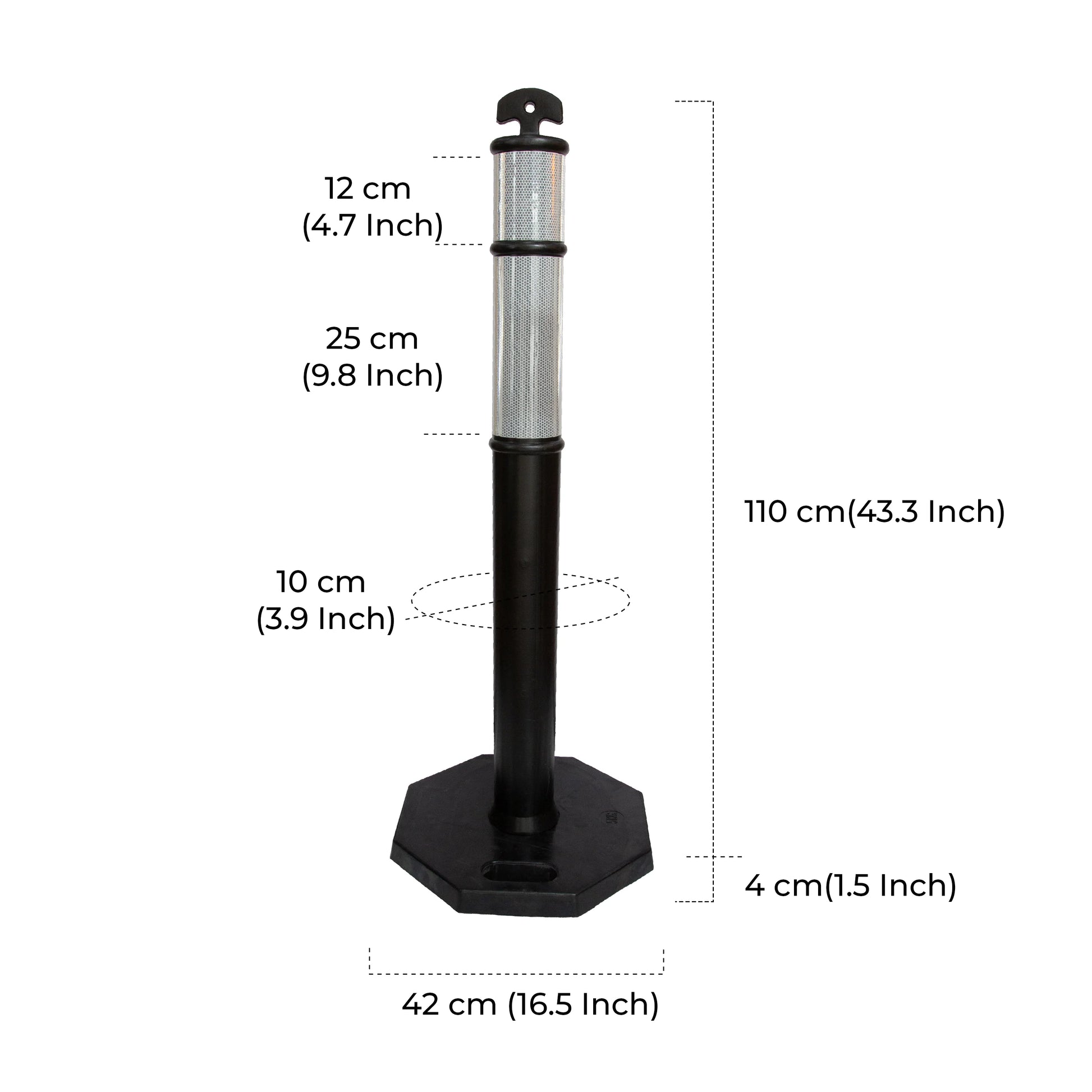 Black Delineator Post Dimensions