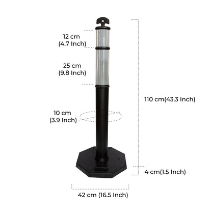 Black Delineator Post Dimensions