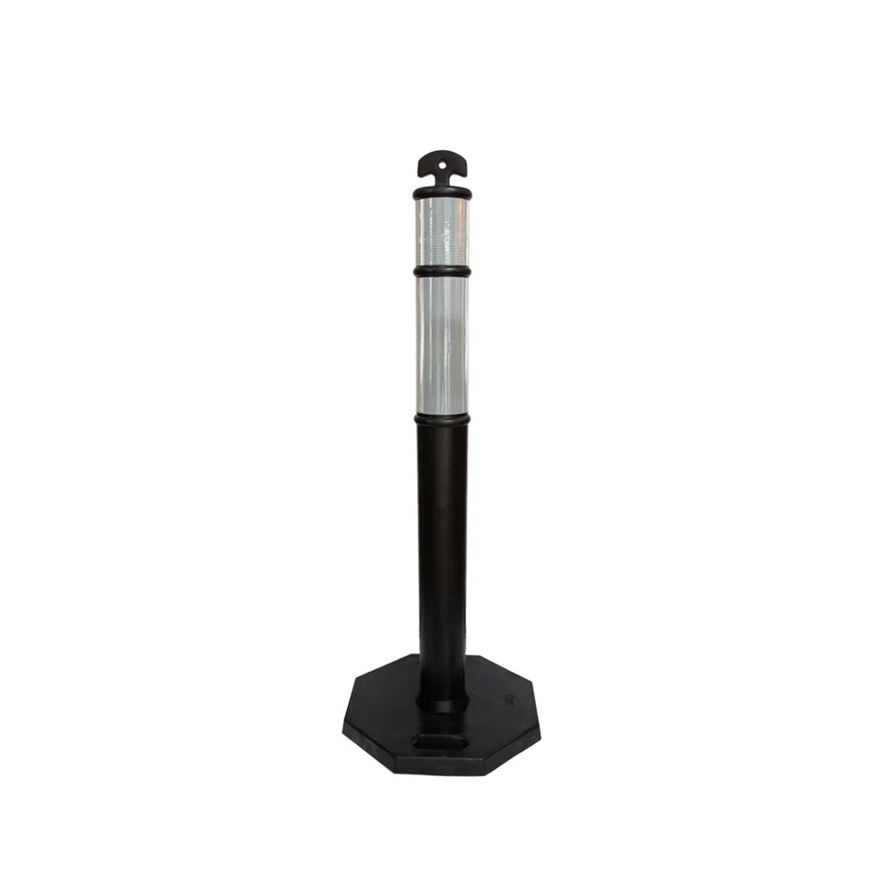 Black Delineator Post