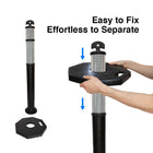 Traffic post with weighted base