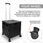 Plastic Grocery Trolley With 4 Wheels