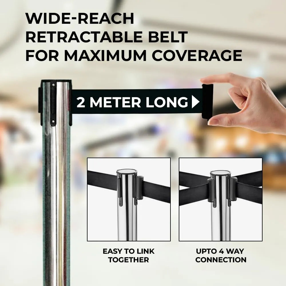 Crowd Control Retractable Belt