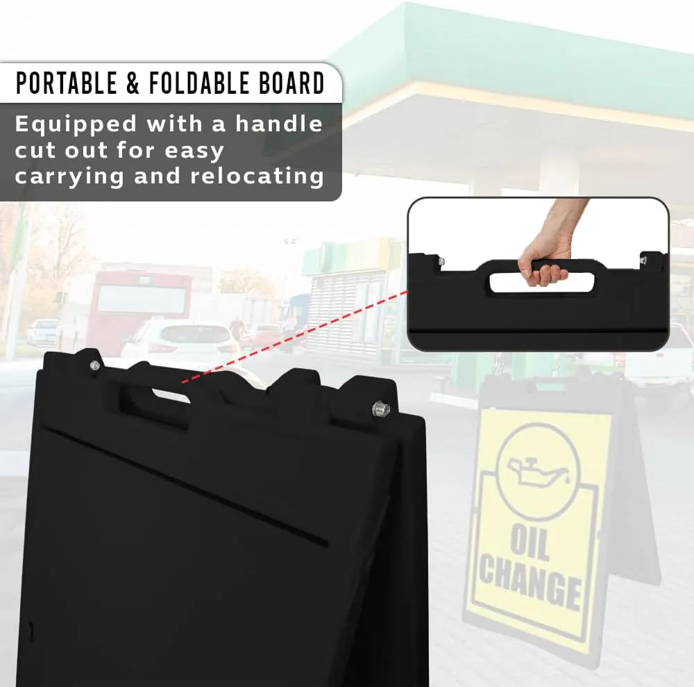 Black Sandwich Board