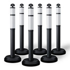 Set of 6 delineator posts