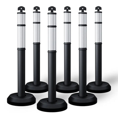 Set of 6 delineator posts