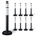 Set of 9 delineator posts 