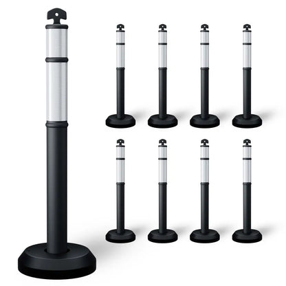 Set of 9 delineator posts 