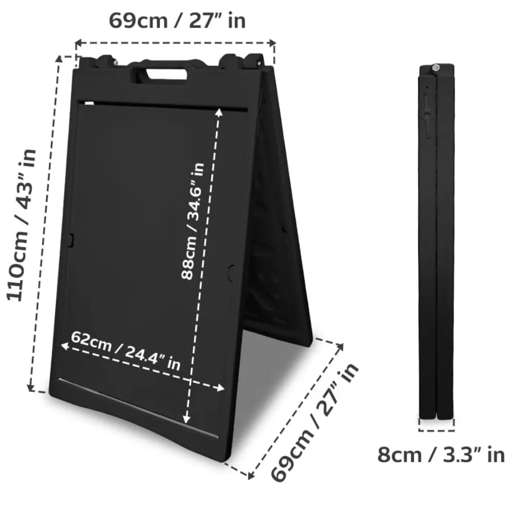 Black Sign Board Dimensions