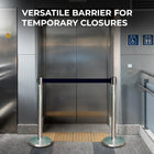 Stanchion Post Retractable Belt Barrier