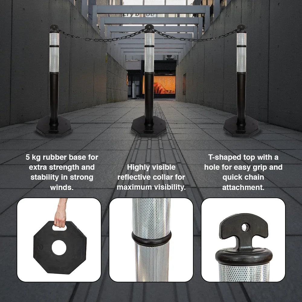 Weather Resistant Black T shape Delineator