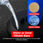 Water or sand fillable base