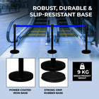 Access Control Blue Stanchion Post Barrier