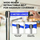 High Quality Blue Stanchion Post
