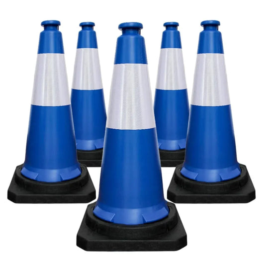 Blue traffic cones 5pcs