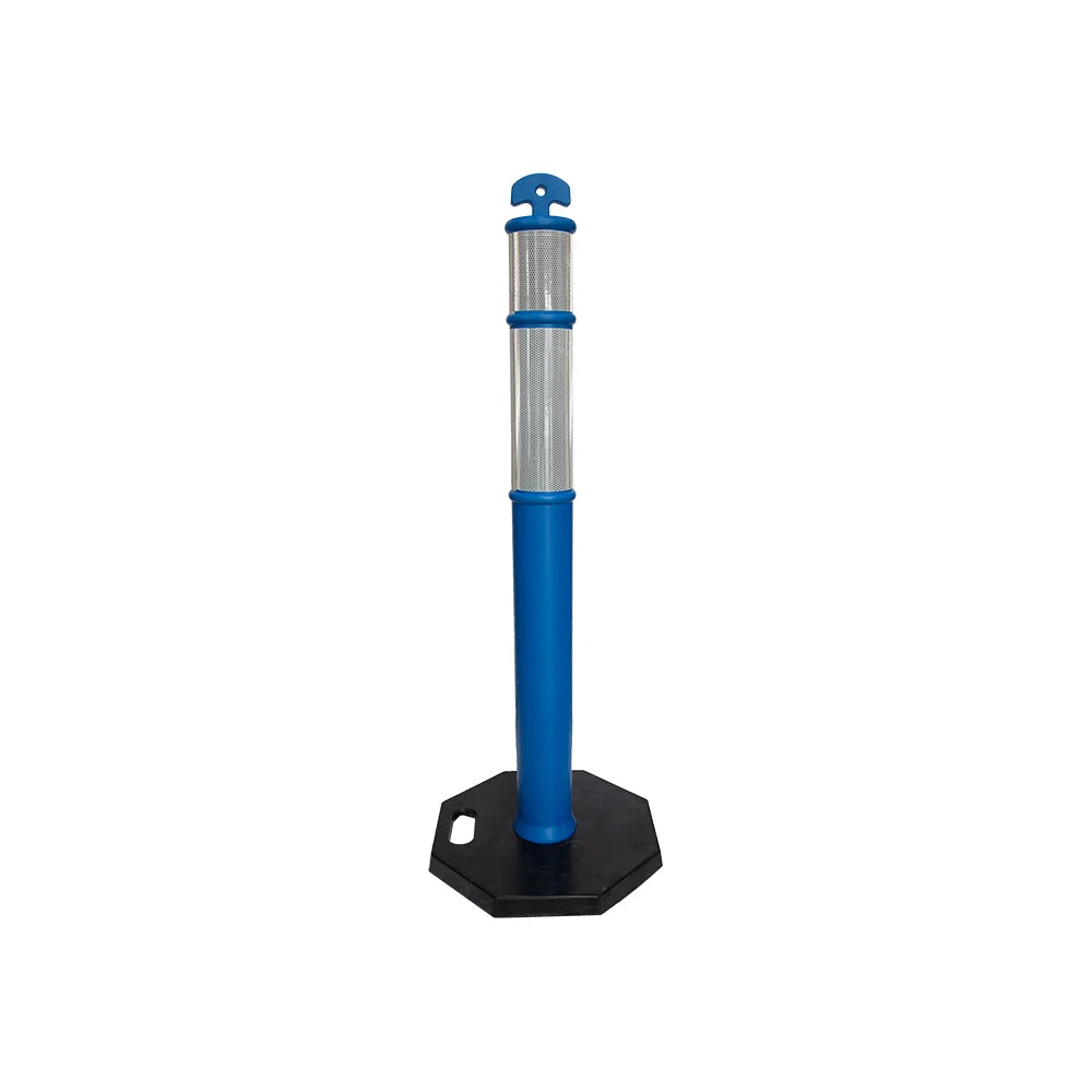 Blue Traffic Delineator Post