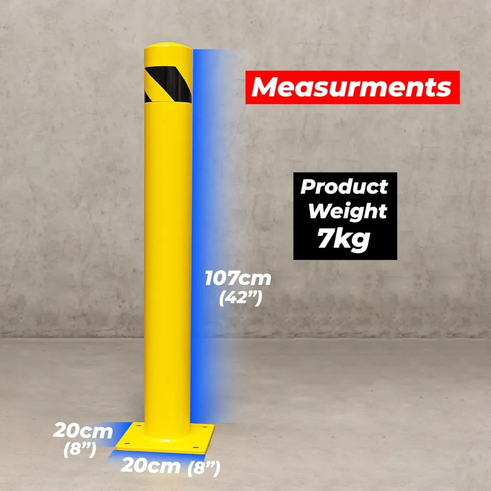 Durable Bolt Down Bollards 42in