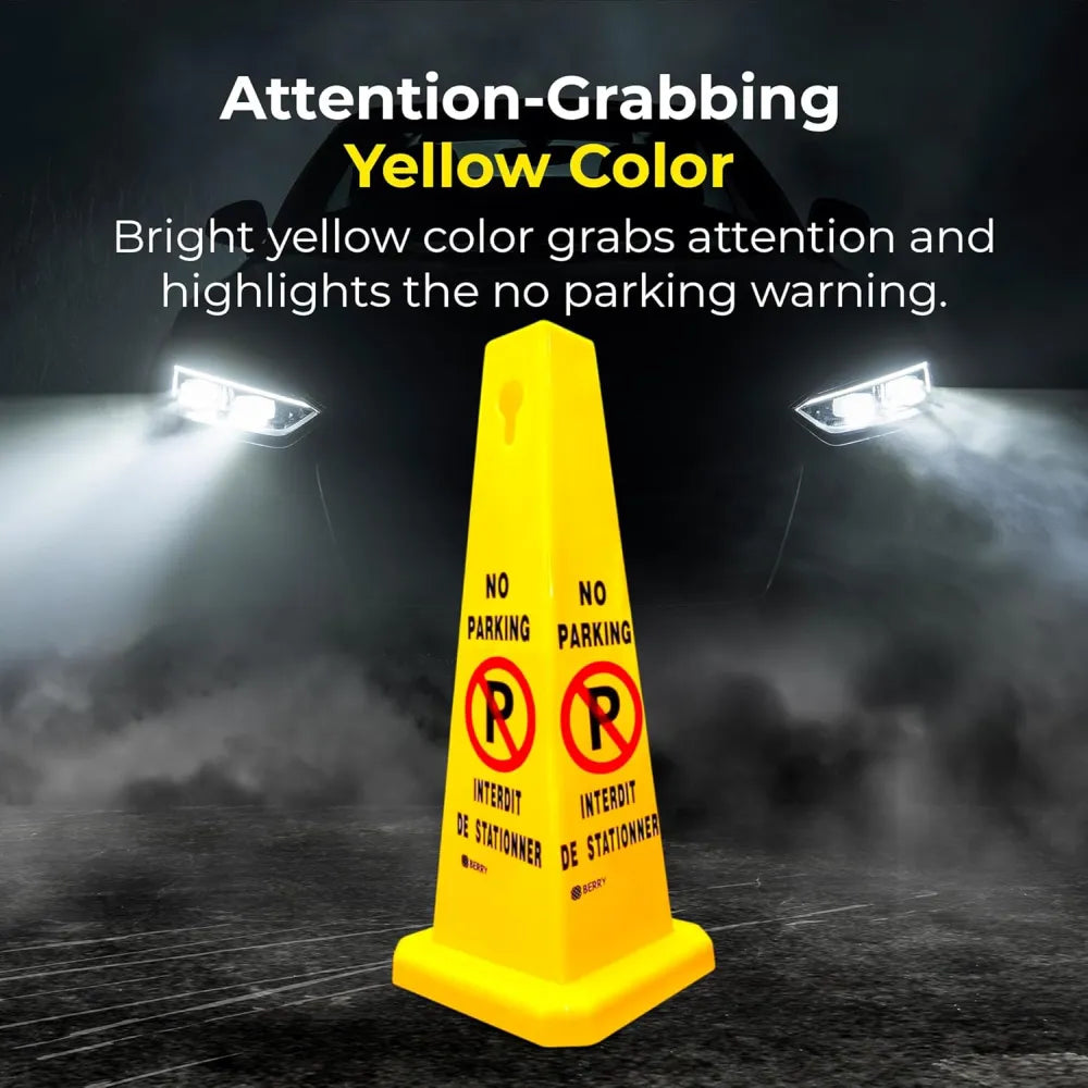 High Visibility No Parking Warning Cone