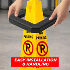 No parking cones with weighted base