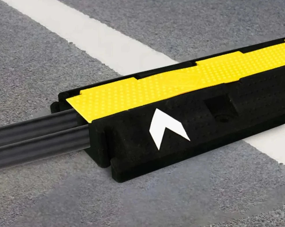 2 Channel PVC Reflective Cable Protector Ramp