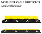 2 Channel PVC Reflective Cable Protector Ramp
