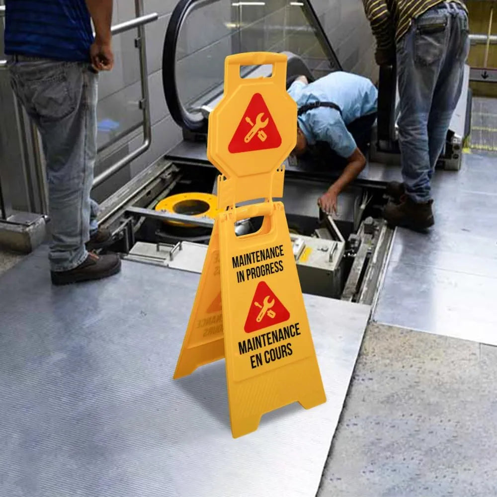 Caution Maintenance in Progress Yellow