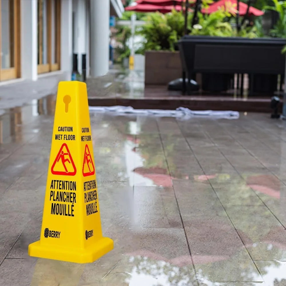 High Visibility Attention Sign Cone