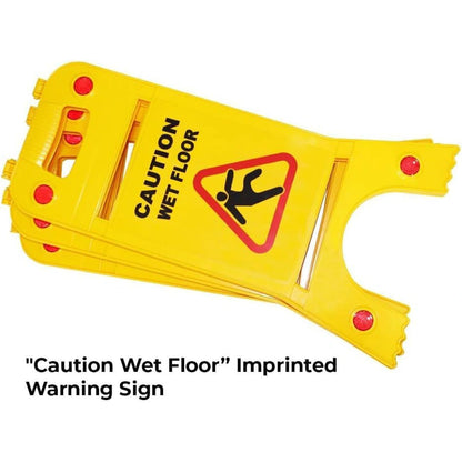 10Pcs Caution wet floor sign yellow | premium slippery floor warning Sign