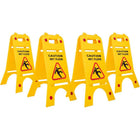 4 set of caution warning sign