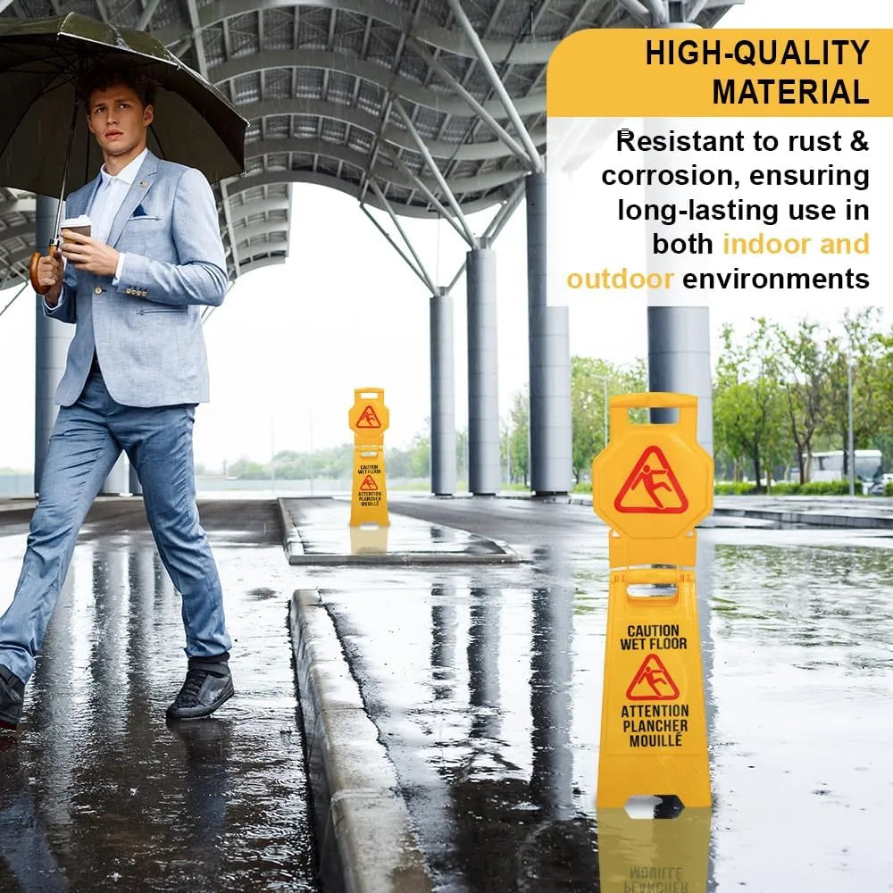 Freestanding Caution Wet Floor Sign