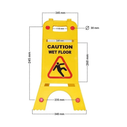 Caution Wet Floor Sign mesurment