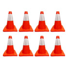 Cône de signalisation en PVC de 12 po | Cône de sécurité orange souple | Cône routier durable de 30 cm
