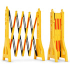 Barrière de sécurité extensible de 8.2 pi │ Barricade durable en plastique – Jaune et noir