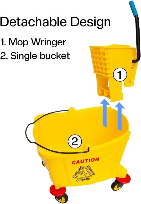 Cleaning Trolley Detachable & With Mop Wringer
