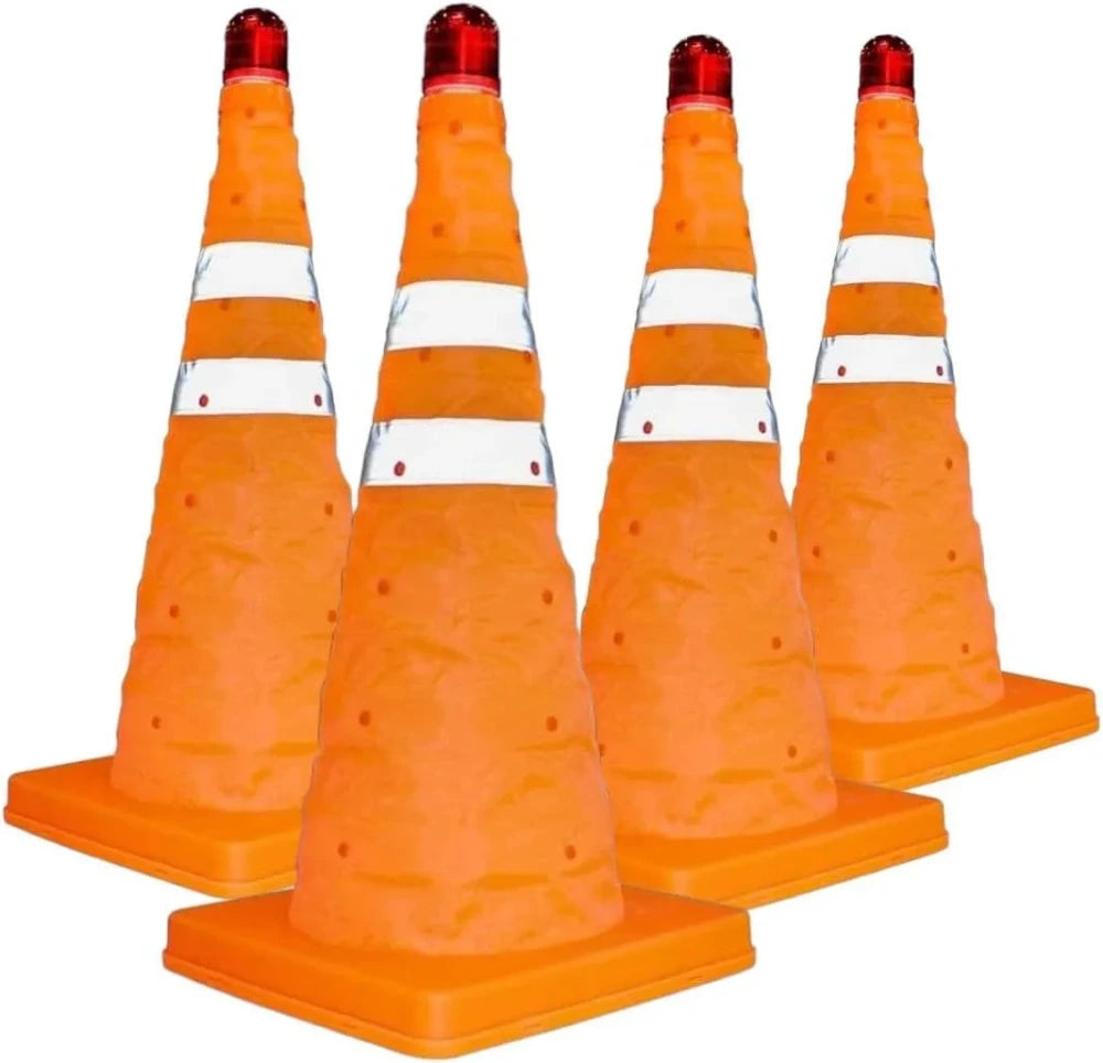 Collapsible safety cone
