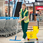 Commercial Cleaning Cart Yellow